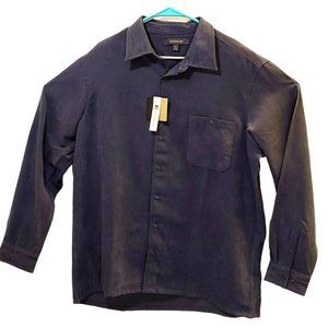 Croft & Barrow Mens XLT Button Up Dark Blue Long Button Sleeve Shirt - NEW TAGS